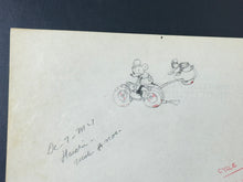 Load image into Gallery viewer, The Dognapper (1934) - Original Mickey Mouse and &quot;Long-Billed&quot; Donald Duck Production Drawing
