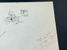 Load image into Gallery viewer, The Dognapper (1934) - Original Mickey Mouse and &quot;Long-Billed&quot; Donald Duck Production Drawing
