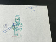Load image into Gallery viewer, The Simpsons - Original drawing of Homer Simpson, Episode: &#39;Mr. Plow&#39; (1992)

