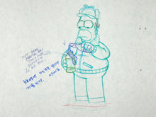 Load image into Gallery viewer, The Simpsons - Original drawing of Homer Simpson, Episode: &#39;Mr. Plow&#39; (1992)
