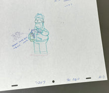 Load image into Gallery viewer, The Simpsons - Original drawing of Homer Simpson, Episode: &#39;Mr. Plow&#39; (1992)
