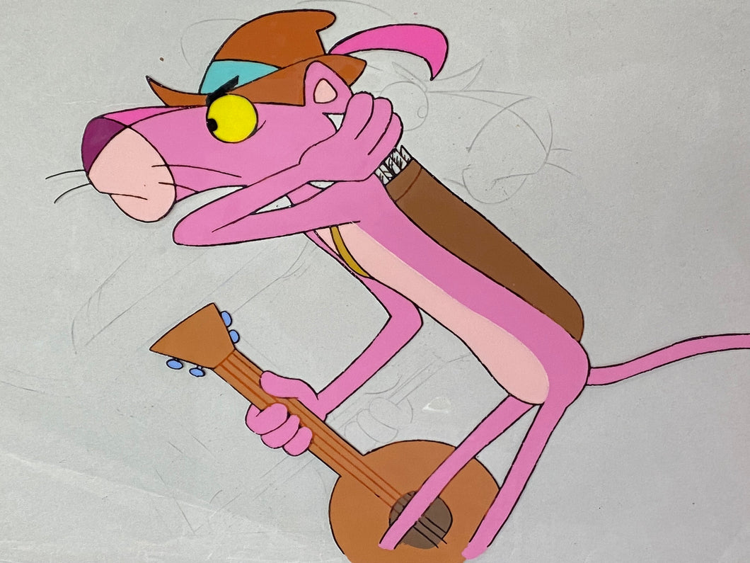 Pink Panther - Original animation cel and drawing