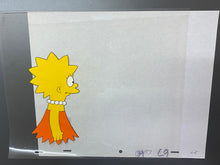 Load image into Gallery viewer, The Simpsons - Original animation cel and drawing of Lisa Simpson
