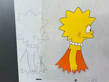 Load image into Gallery viewer, The Simpsons - Original animation cel and drawing of Lisa Simpson
