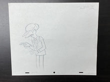 Load image into Gallery viewer, The Simpsons - Original drawing of Montgomery Burns
