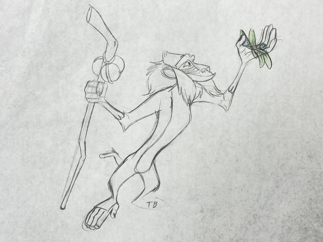 Lion King - Original Animation Drawing of Rafiki