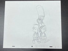 Load image into Gallery viewer, The Simpsons - Original drawing of Marge, Bart, Lisa and Maggie Simpson
