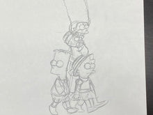 Load image into Gallery viewer, The Simpsons - Original drawing of Marge, Bart, Lisa and Maggie Simpson
