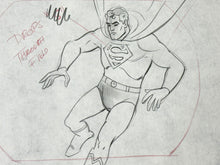 Load image into Gallery viewer, The Superman/Aquaman Hour of Adventure - Original animation drawing of Superman (1967)
