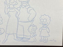 Load image into Gallery viewer, The Simpsons - Lay Out drawing of the Family, made by Todd Aaron Smith (certificated)
