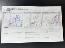 Load image into Gallery viewer, American Dad! (2005) - Production Hand Drawn Storyboard Page, Very rare!
