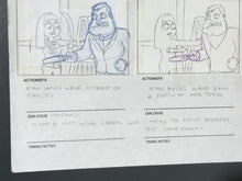 Load image into Gallery viewer, American Dad! (2005) - Production Hand Drawn Storyboard Page, Very rare!

