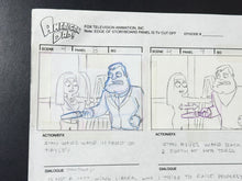 Load image into Gallery viewer, American Dad! (2005) - Production Hand Drawn Storyboard Page, Very rare!
