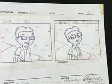 Load image into Gallery viewer, American Dad! (2005) - Production Hand Drawn Storyboard Page, Very rare!
