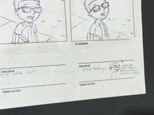 Load image into Gallery viewer, American Dad! (2005) - Production Hand Drawn Storyboard Page, Very rare!
