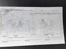 Load image into Gallery viewer, American Dad! (2005) - Production Hand Drawn Storyboard Page, Very rare!
