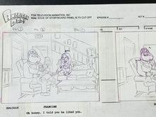 Load image into Gallery viewer, American Dad! (2005) - Production Hand Drawn Storyboard Page, Very rare!
