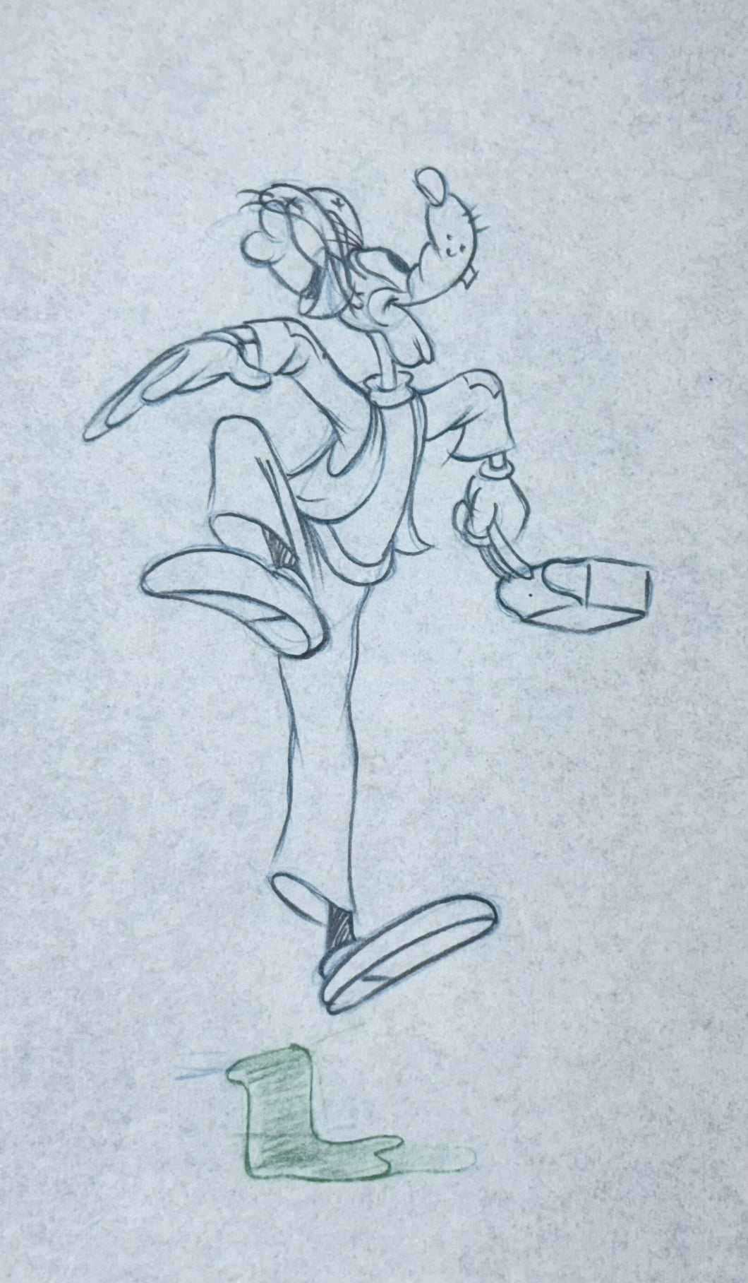 Victory Vehicles (1943) - Original Goofy Production Drawing