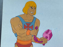 Load image into Gallery viewer, He-Man and the Masters of the Universe - Original animation cel and drawing of He-Man
