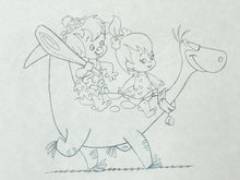 Load image into Gallery viewer, The Flintstones - Original drawing of Pebbles and Bamm-Bamm
