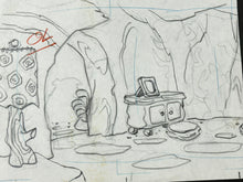 Load image into Gallery viewer, The Flintstones - Original background animation drawing
