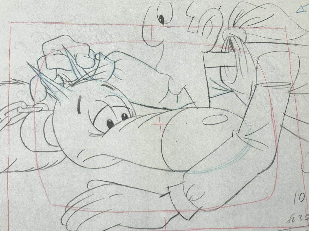 Lucky Luke - Original animation drawing (1984)