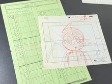Load image into Gallery viewer, Astro Boy (1980-81) - Original animation drawing of Astro Boy + animatic time sheet
