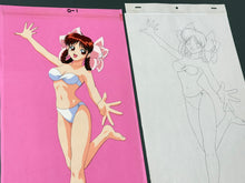 Load image into Gallery viewer, Tensen-NyanNyan: Gekigyouban (1998) - Original animation cel and drawing (56x27 cm)
