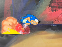 Load image into Gallery viewer, Sonic the Hedgehog - Original Animation Cel, with copy background
