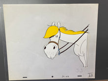 Load image into Gallery viewer, Lucky Luke - Original animation cel and drawing of Jolly Jumper (1984)
