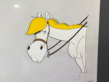 Load image into Gallery viewer, Lucky Luke - Original animation cel and drawing of Jolly Jumper (1984)
