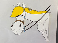 Load image into Gallery viewer, Lucky Luke - Original animation cel and drawing of Jolly Jumper (1984)
