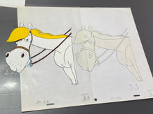 Load image into Gallery viewer, Lucky Luke - Original animation cel and drawing of Jolly Jumper (1984)
