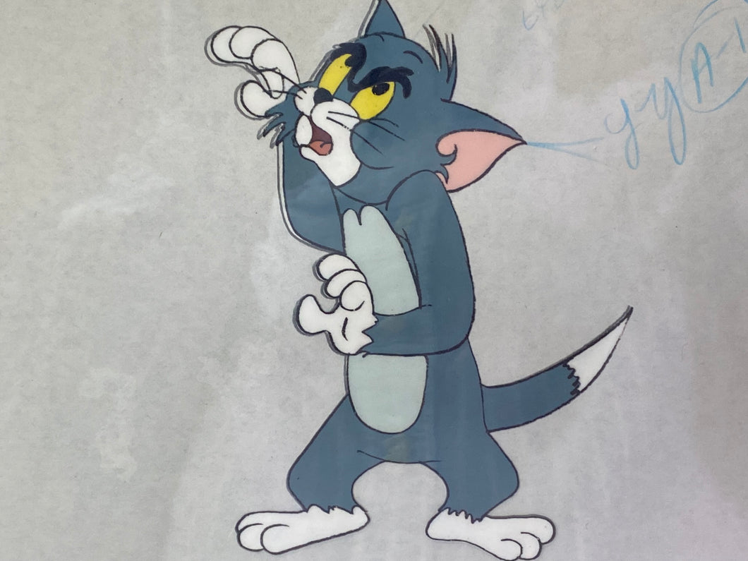 Tom and Jerry - Original drawing and cel of Tom