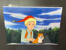 Load image into Gallery viewer, The Wonderful Adventures of Nils (1980) - Original animation cel and drawing, with copy background
