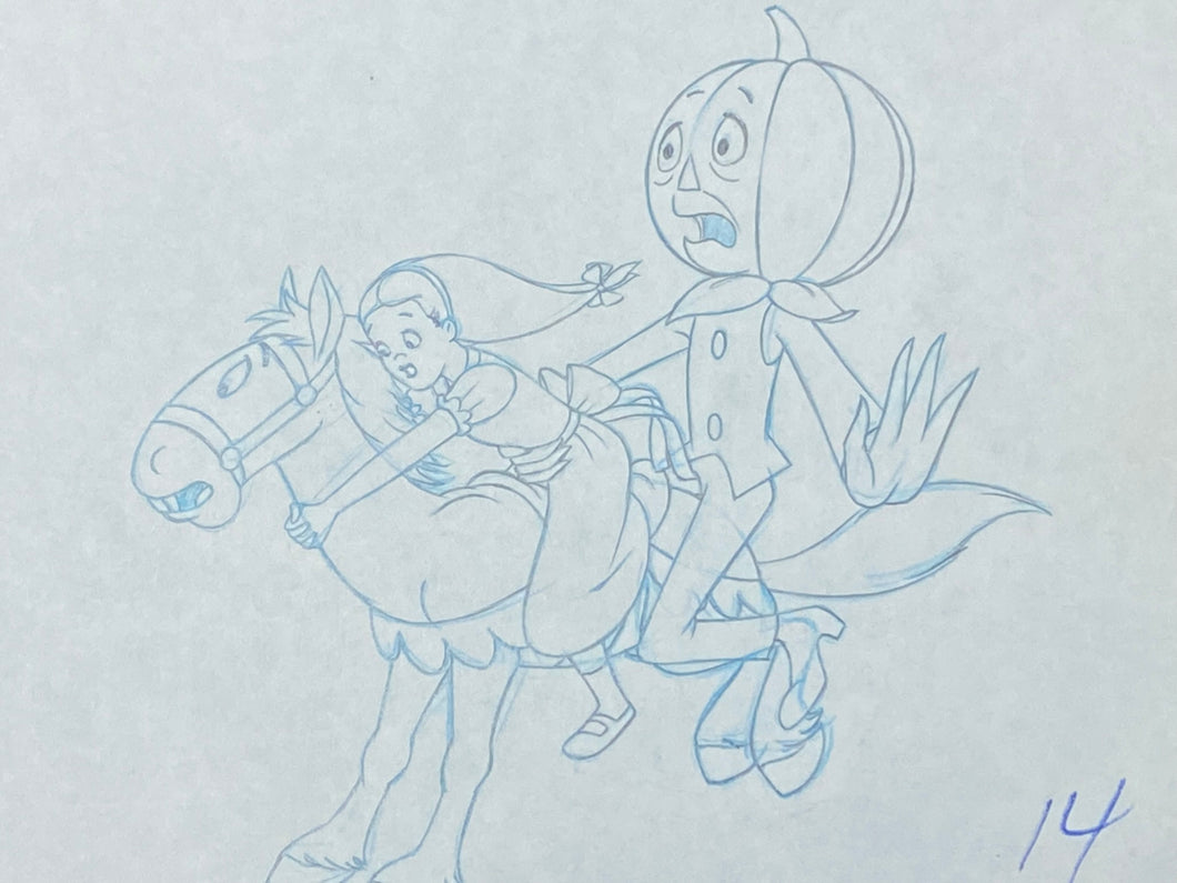 Journey Back to Oz (1972) - Original animation drawing