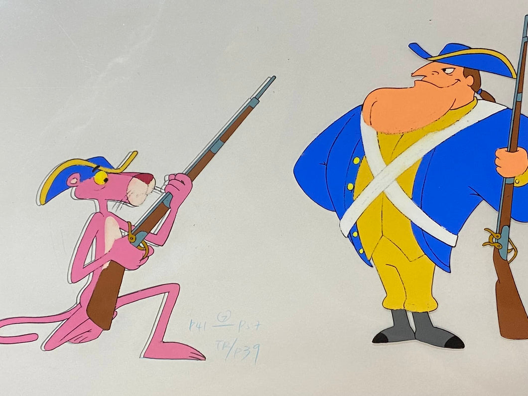 Pink Panther - 2 original animation cels and drawings