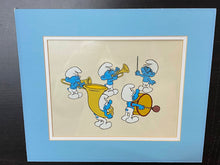 Load image into Gallery viewer, The Smurfs - Original animation cel, framed
