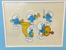 Load image into Gallery viewer, The Smurfs - Original animation cel, framed
