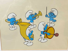 Load image into Gallery viewer, The Smurfs - Original animation cel, framed
