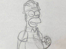 Load image into Gallery viewer, The Simpsons - Original drawing of Homer Simpson
