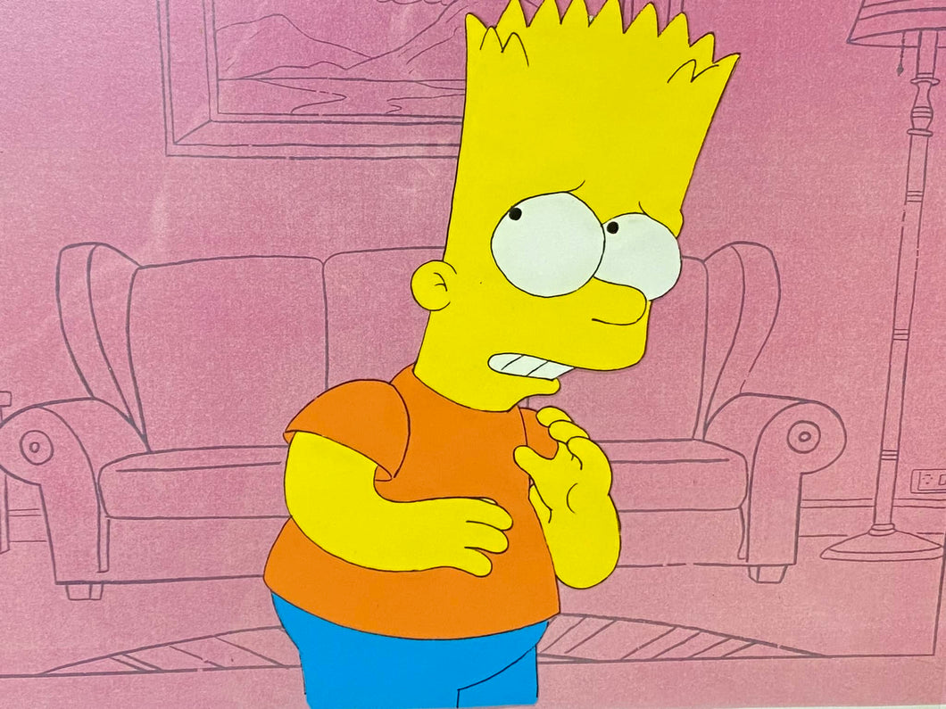 The Simpsons - Original animation cel of Bart Simpson (1990's)