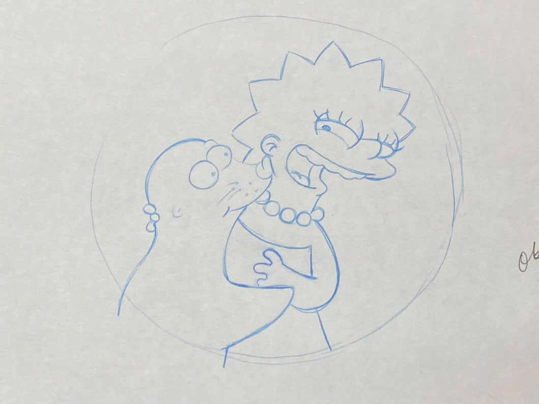 The Simpsons - Original drawing of Lisa Simpson, 1998