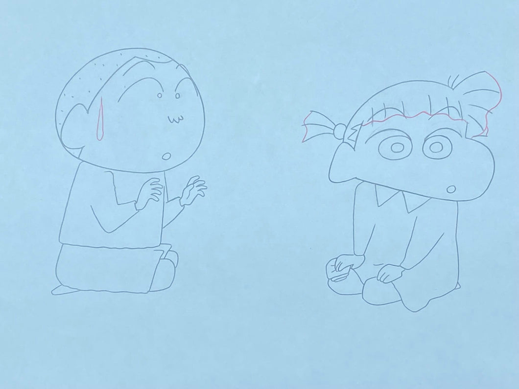 Crayon Shin-chan - Original drawing of Nene Sakurada and Masao Satō