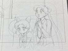 Load image into Gallery viewer, Sailor Moon - 2 Original animation drawing + copy drawing of scene
