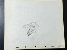 Load image into Gallery viewer, Snow White and the Seven Dwarfs - Grumpy Deleted Bed Building Scene Animation Drawing (Walt Disney, 1937).
