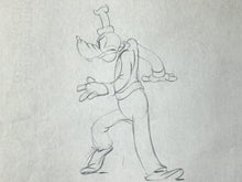 Load image into Gallery viewer, Goofy - Original Production Drawing by Disney Animator Errol Gray (Walt Disney, c. 1940s) COA included

