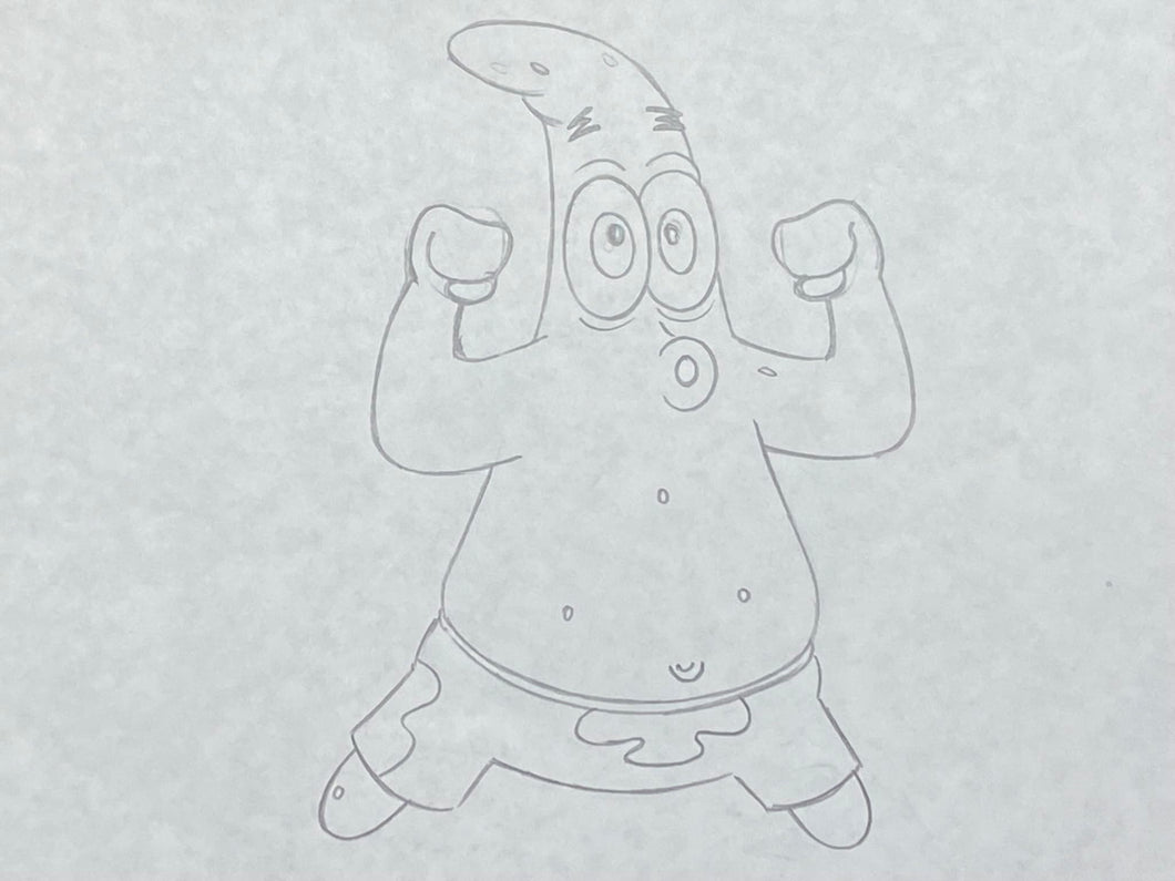 SpongeBob SquarePants (1999) - Original animation drawing of Patrick Star