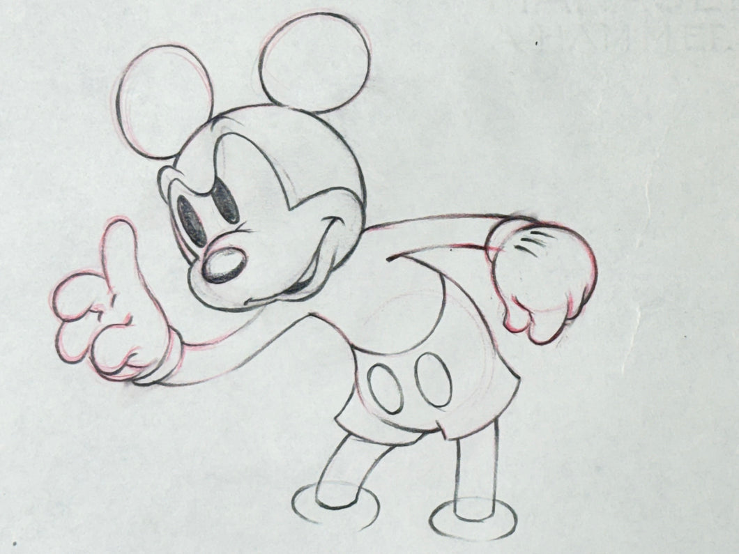 Society Dog Show (1939) - Mickey Mouse Production Drawing