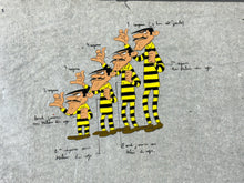 Load image into Gallery viewer, Lucky Luke - Original model cel of The Daltons (La Ballade des Dalton, 1978)
